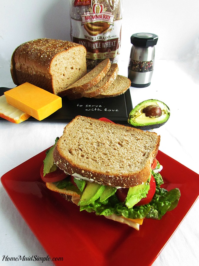 This is my husbands ultimate Sandwich! He even loved it on Brownberry® Whole Grain 100% Whole Wheat Bread 