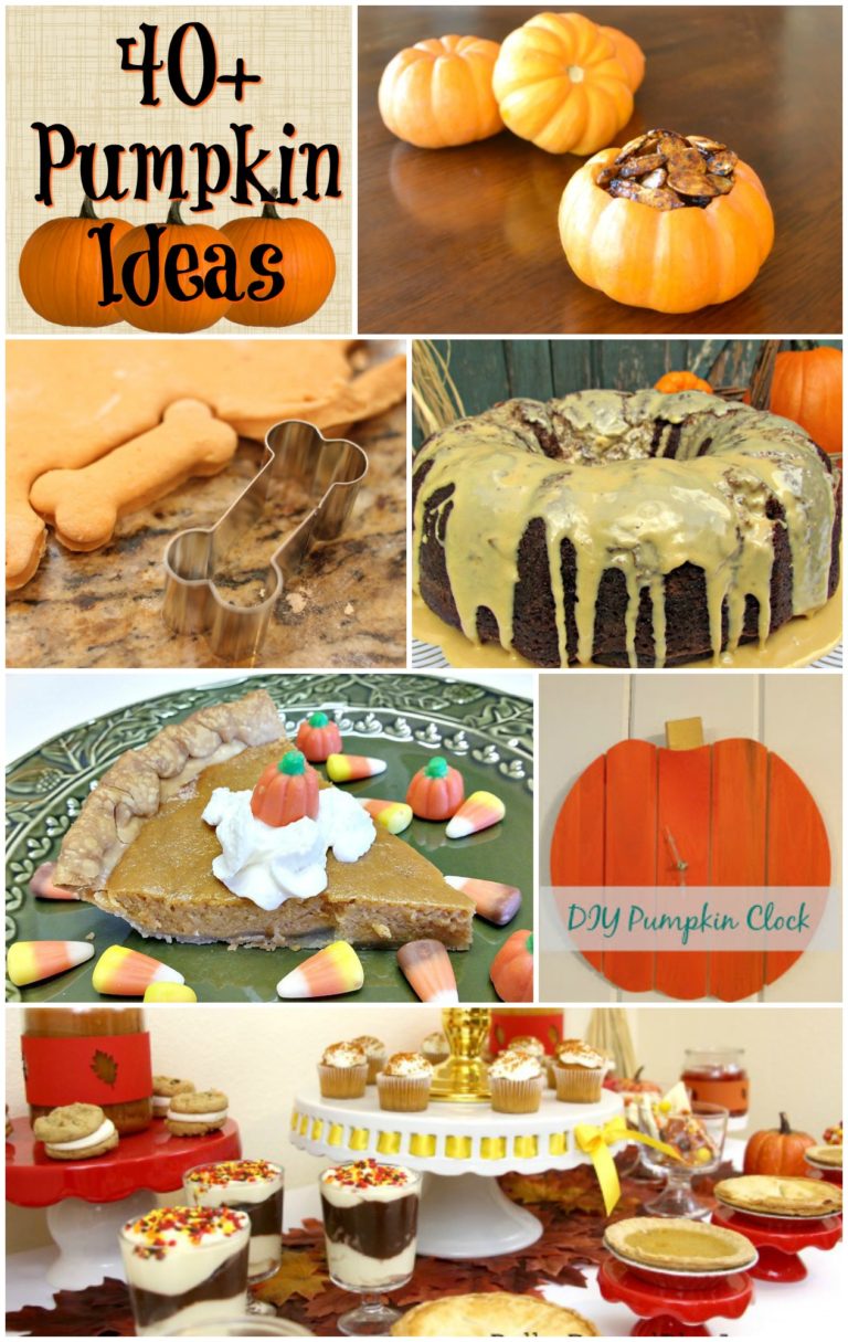 Pumpkins in 40+ Recipes, Crafts and Party Ideas | Home Maid Simple